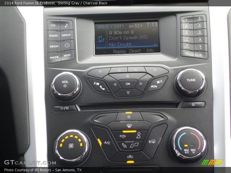 Sterling Gray / Charcoal Black 2014 Ford Fusion SE EcoBoost