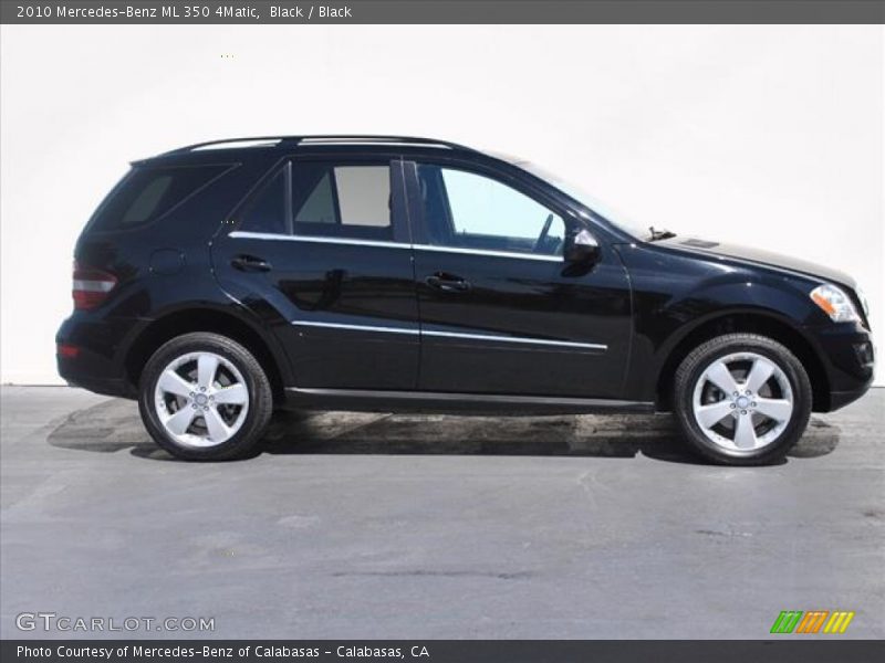 Black / Black 2010 Mercedes-Benz ML 350 4Matic