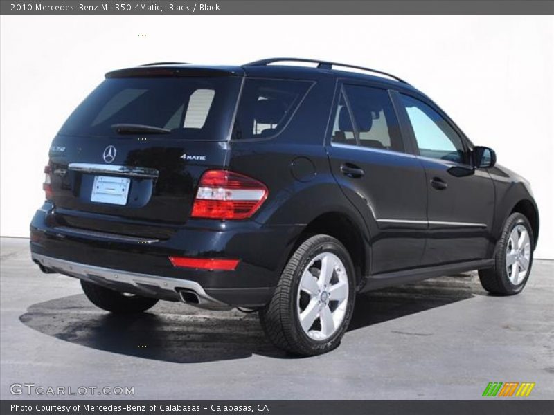 Black / Black 2010 Mercedes-Benz ML 350 4Matic