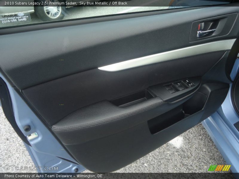 Sky Blue Metallic / Off Black 2010 Subaru Legacy 2.5i Premium Sedan