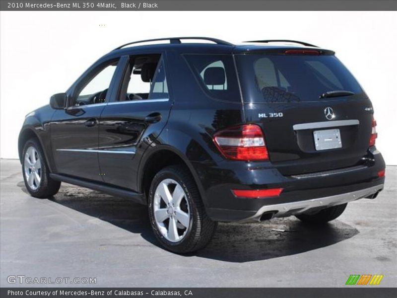 Black / Black 2010 Mercedes-Benz ML 350 4Matic