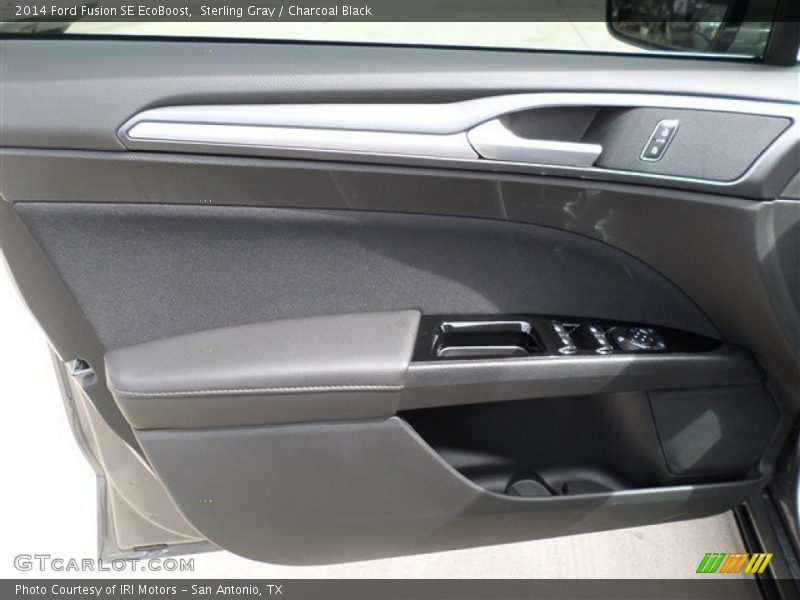 Sterling Gray / Charcoal Black 2014 Ford Fusion SE EcoBoost
