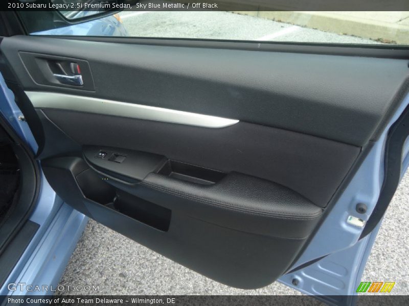 Sky Blue Metallic / Off Black 2010 Subaru Legacy 2.5i Premium Sedan