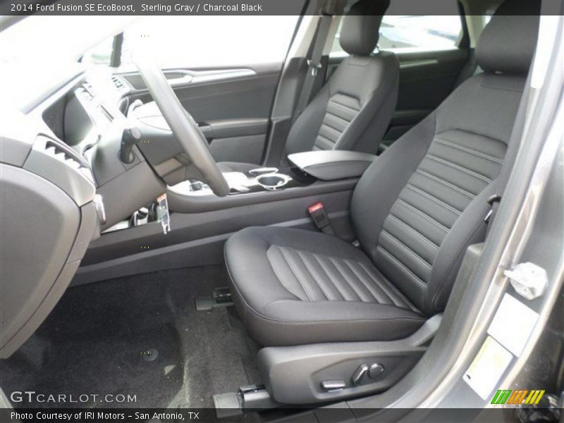 Sterling Gray / Charcoal Black 2014 Ford Fusion SE EcoBoost