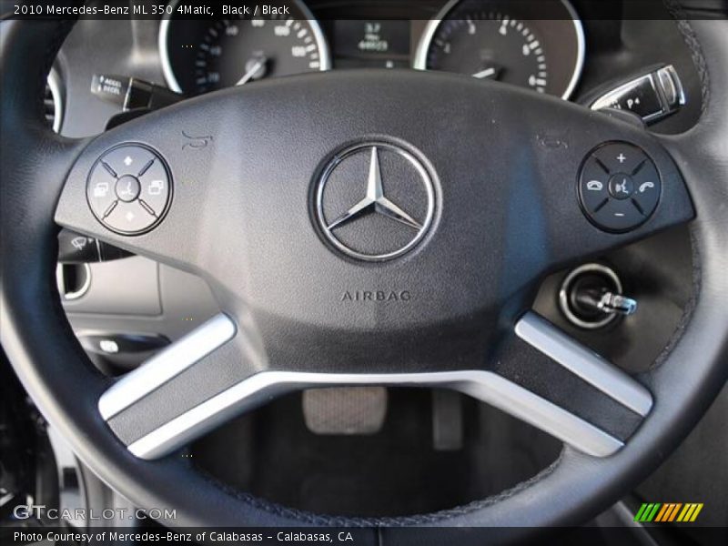 Black / Black 2010 Mercedes-Benz ML 350 4Matic
