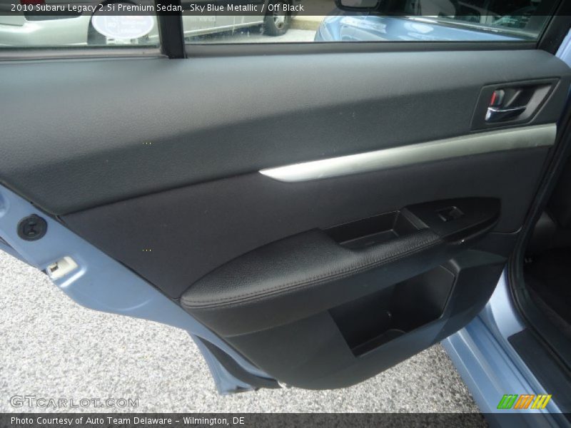 Sky Blue Metallic / Off Black 2010 Subaru Legacy 2.5i Premium Sedan