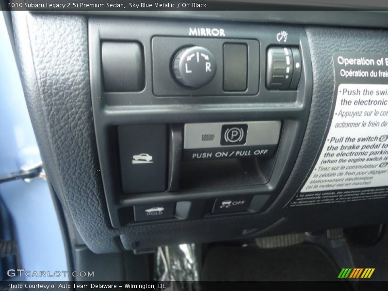 Sky Blue Metallic / Off Black 2010 Subaru Legacy 2.5i Premium Sedan