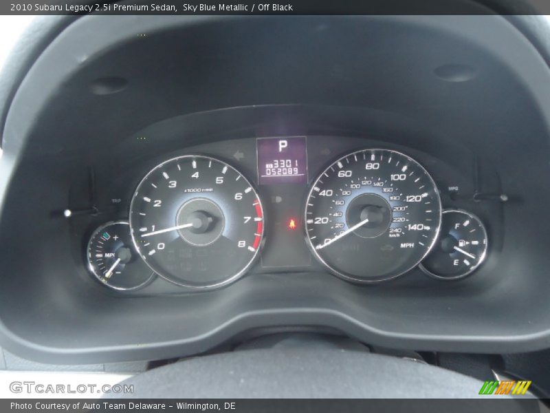 Sky Blue Metallic / Off Black 2010 Subaru Legacy 2.5i Premium Sedan