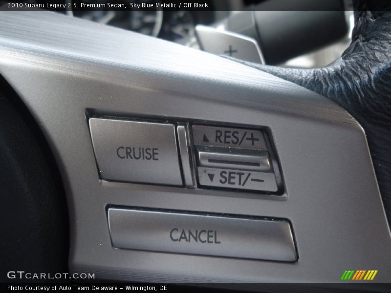 Sky Blue Metallic / Off Black 2010 Subaru Legacy 2.5i Premium Sedan