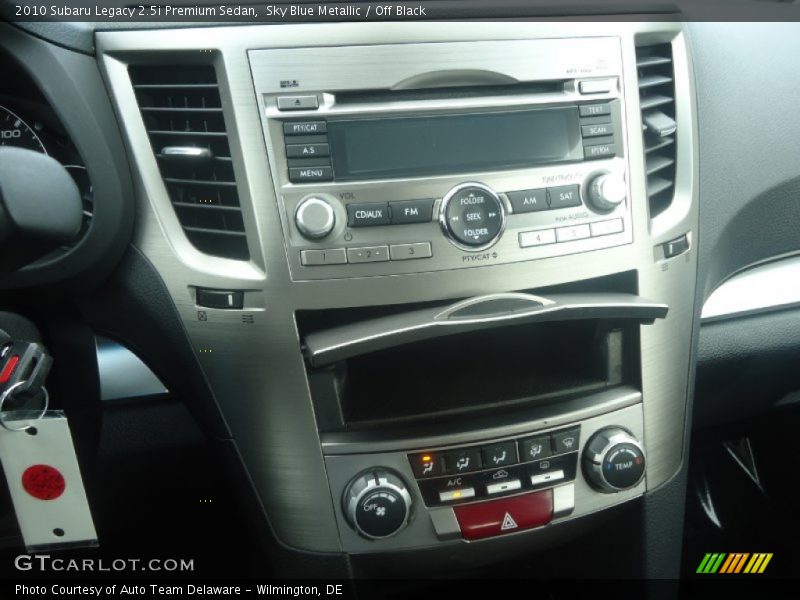 Sky Blue Metallic / Off Black 2010 Subaru Legacy 2.5i Premium Sedan