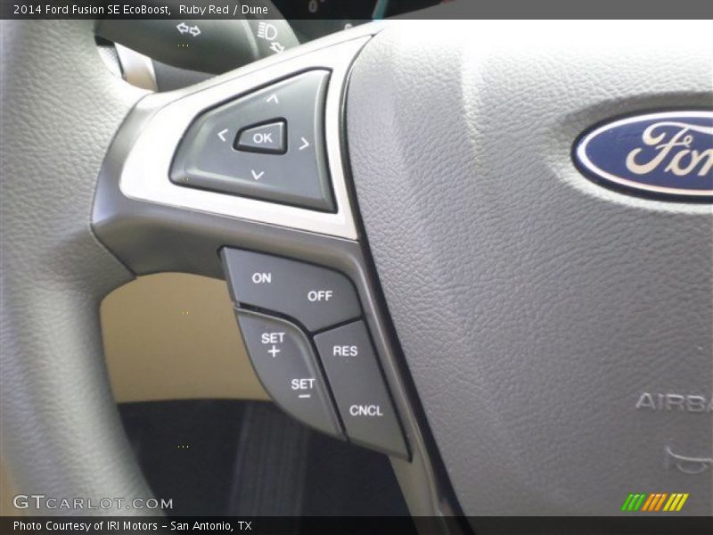 Ruby Red / Dune 2014 Ford Fusion SE EcoBoost