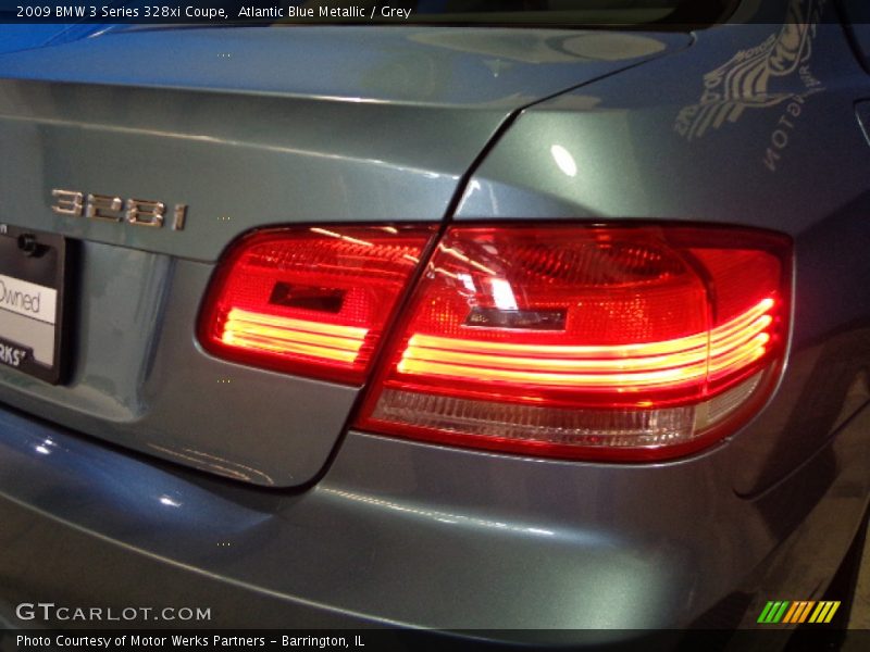 Atlantic Blue Metallic / Grey 2009 BMW 3 Series 328xi Coupe