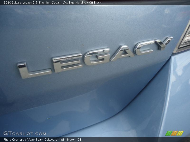 Sky Blue Metallic / Off Black 2010 Subaru Legacy 2.5i Premium Sedan