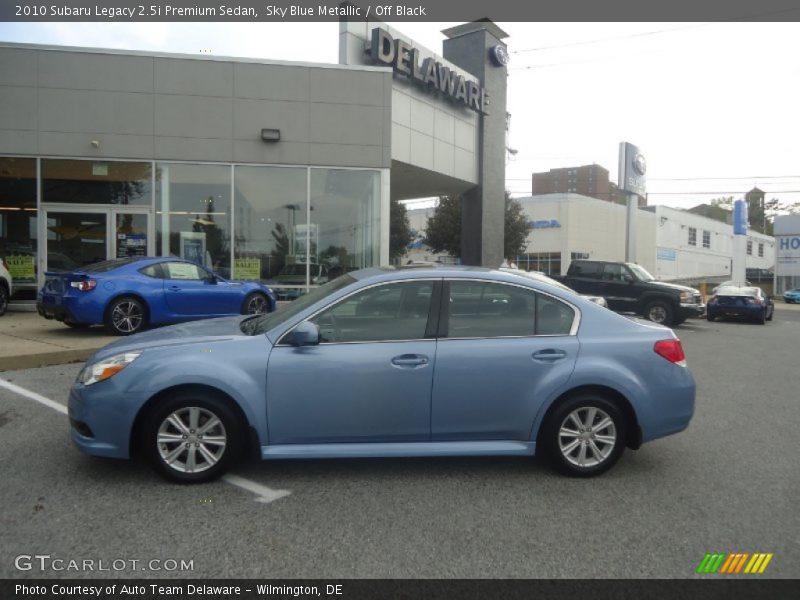 Sky Blue Metallic / Off Black 2010 Subaru Legacy 2.5i Premium Sedan