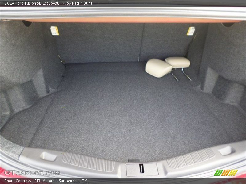 Ruby Red / Dune 2014 Ford Fusion SE EcoBoost
