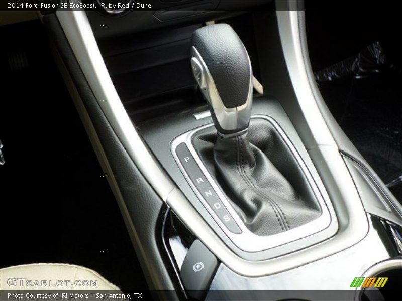 Ruby Red / Dune 2014 Ford Fusion SE EcoBoost