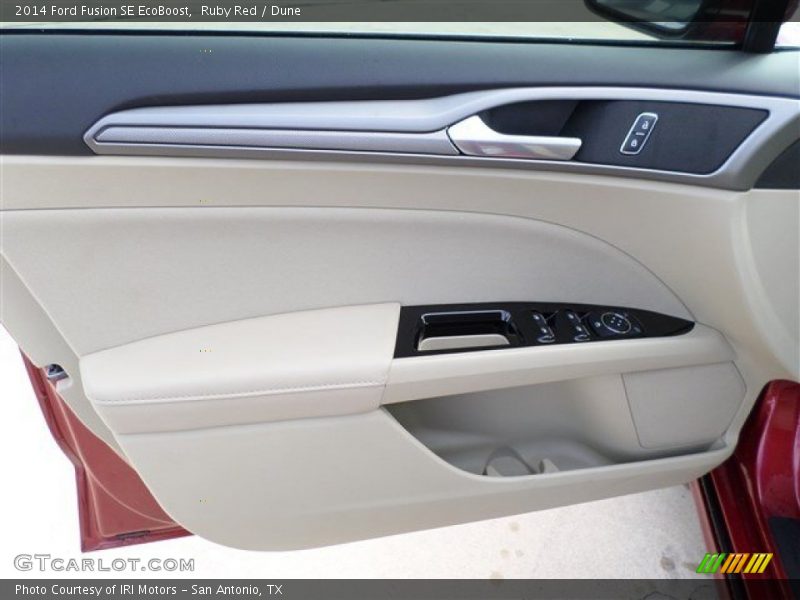 Ruby Red / Dune 2014 Ford Fusion SE EcoBoost