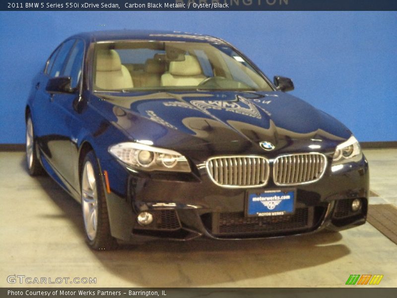 Carbon Black Metallic / Oyster/Black 2011 BMW 5 Series 550i xDrive Sedan