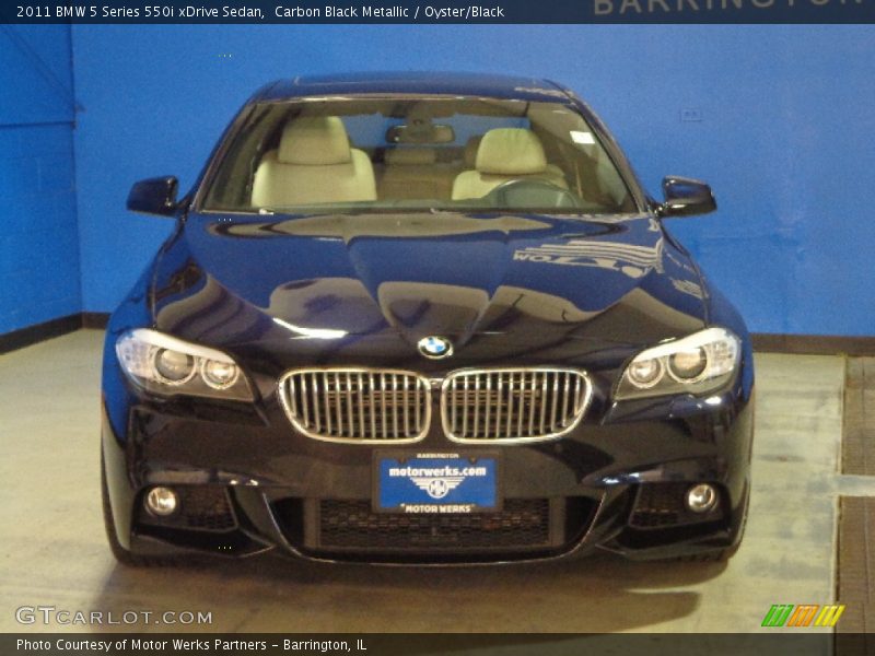 Carbon Black Metallic / Oyster/Black 2011 BMW 5 Series 550i xDrive Sedan