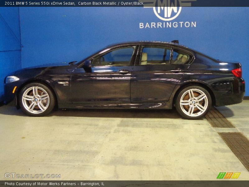 Carbon Black Metallic / Oyster/Black 2011 BMW 5 Series 550i xDrive Sedan