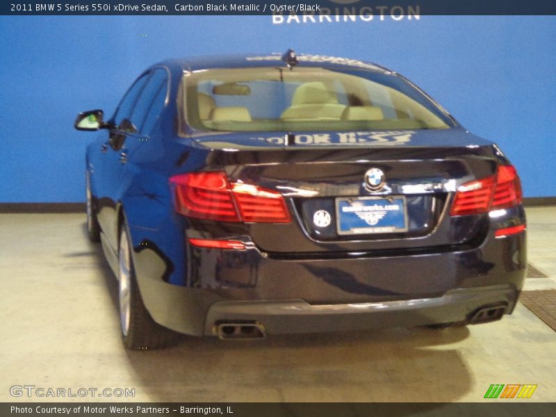 Carbon Black Metallic / Oyster/Black 2011 BMW 5 Series 550i xDrive Sedan