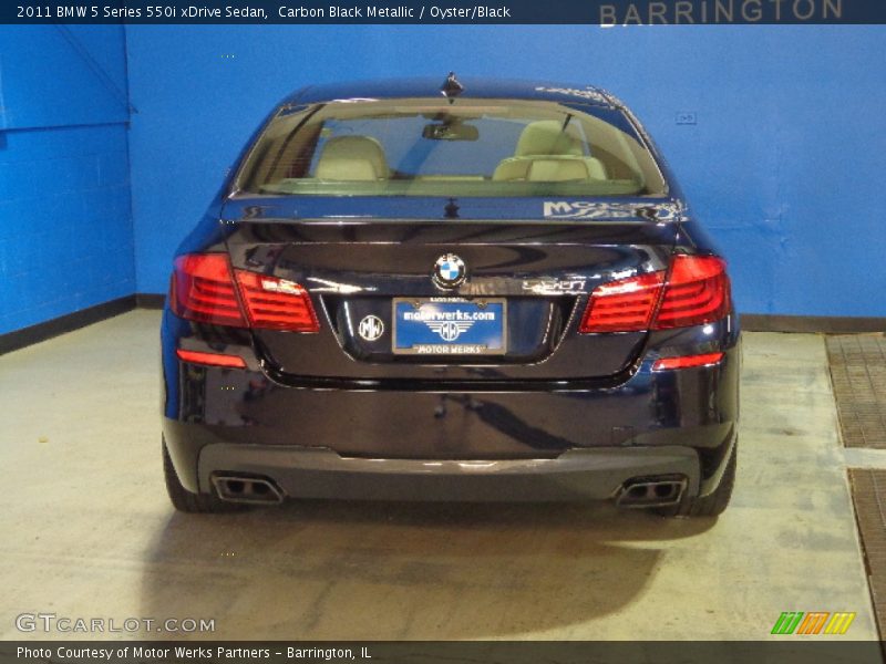 Carbon Black Metallic / Oyster/Black 2011 BMW 5 Series 550i xDrive Sedan