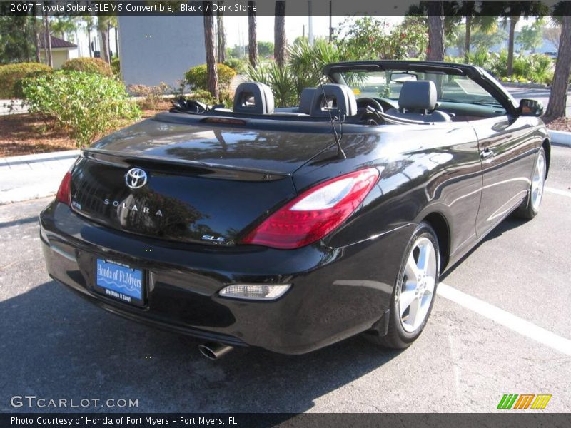 Black / Dark Stone 2007 Toyota Solara SLE V6 Convertible