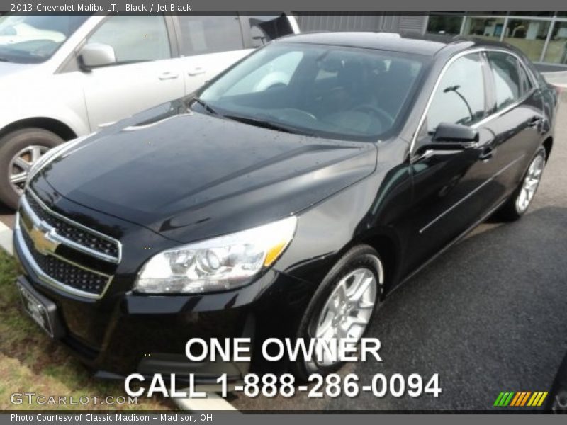 Black / Jet Black 2013 Chevrolet Malibu LT