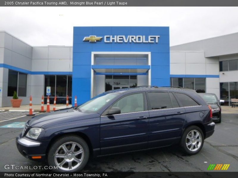 Midnight Blue Pearl / Light Taupe 2005 Chrysler Pacifica Touring AWD