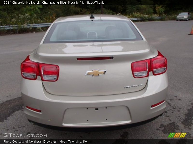 Champagne Silver Metallic / Jet Black/Titanium 2014 Chevrolet Malibu LS