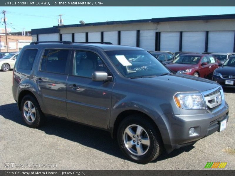 Polished Metal Metallic / Gray 2011 Honda Pilot EX 4WD