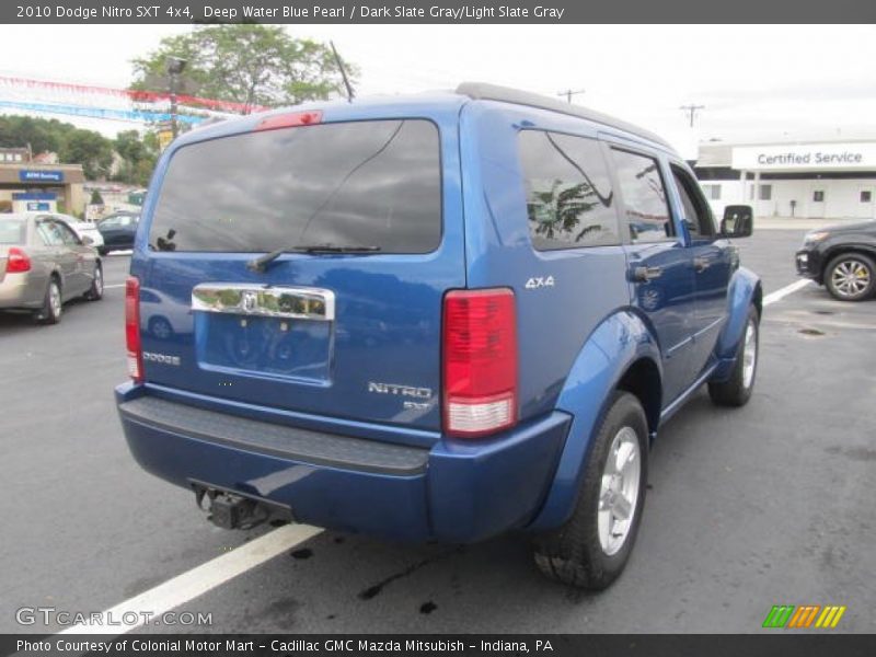 Deep Water Blue Pearl / Dark Slate Gray/Light Slate Gray 2010 Dodge Nitro SXT 4x4