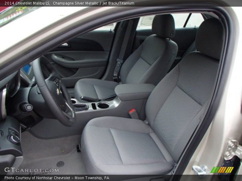 Champagne Silver Metallic / Jet Black/Titanium 2014 Chevrolet Malibu LS