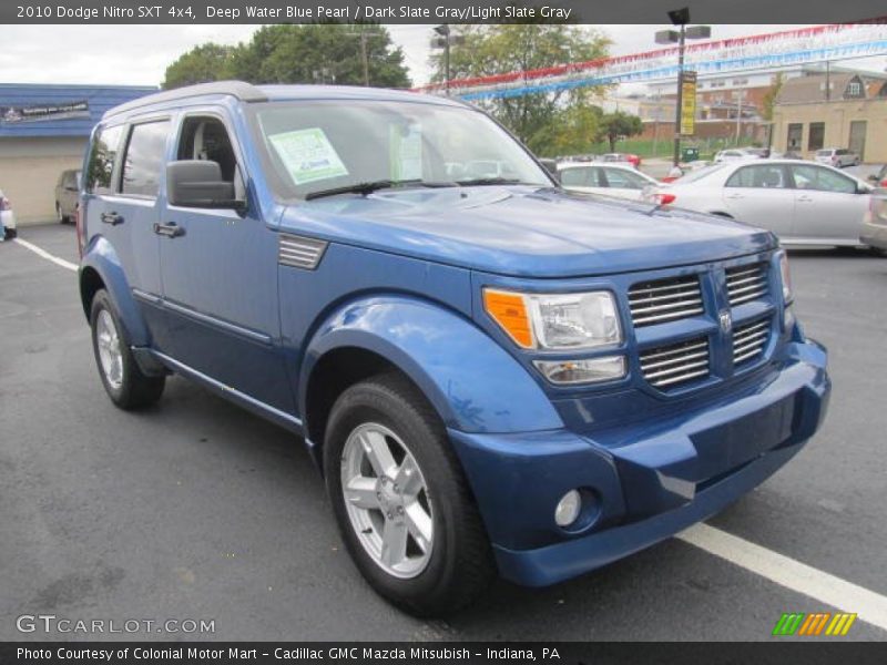 Deep Water Blue Pearl / Dark Slate Gray/Light Slate Gray 2010 Dodge Nitro SXT 4x4