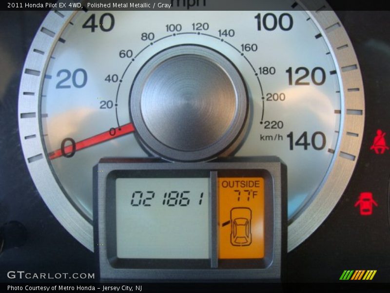 Polished Metal Metallic / Gray 2011 Honda Pilot EX 4WD