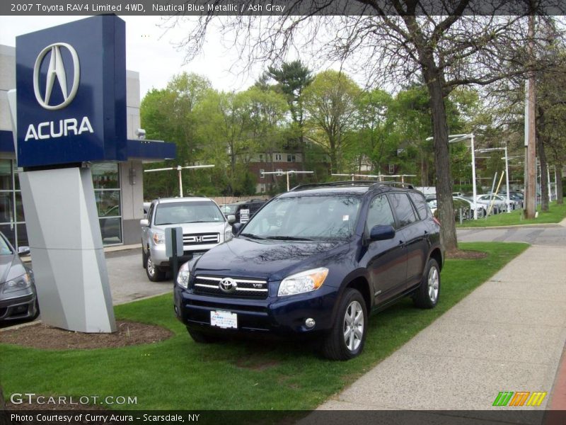 Nautical Blue Metallic / Ash Gray 2007 Toyota RAV4 Limited 4WD