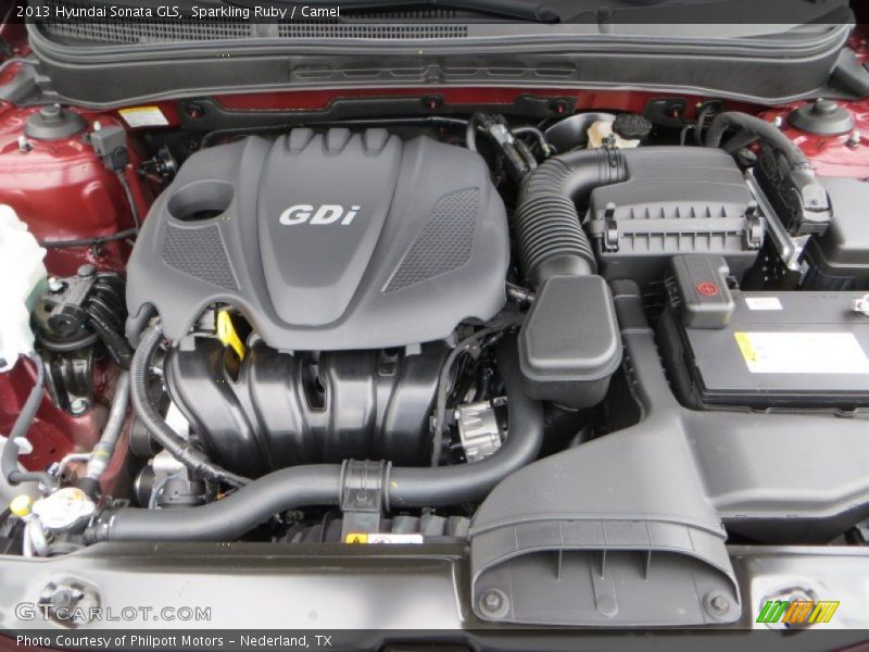 Sparkling Ruby / Camel 2013 Hyundai Sonata GLS