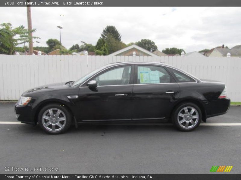 Black Clearcoat / Black 2008 Ford Taurus Limited AWD