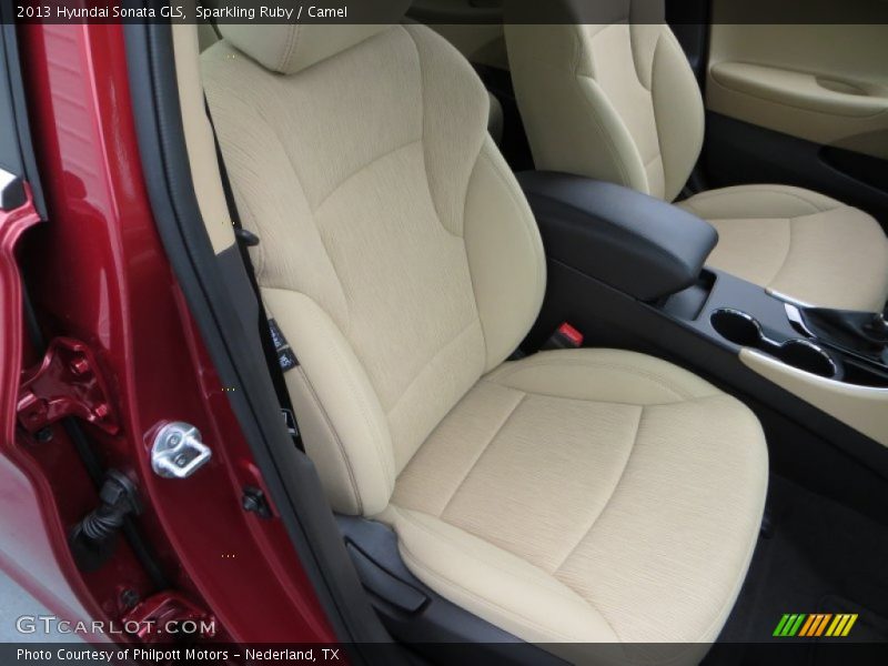 Sparkling Ruby / Camel 2013 Hyundai Sonata GLS