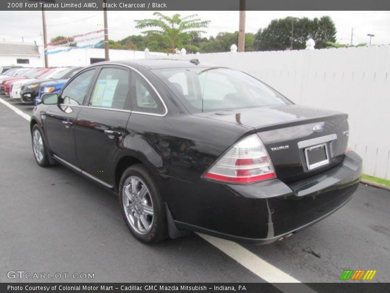 Black Clearcoat / Black 2008 Ford Taurus Limited AWD