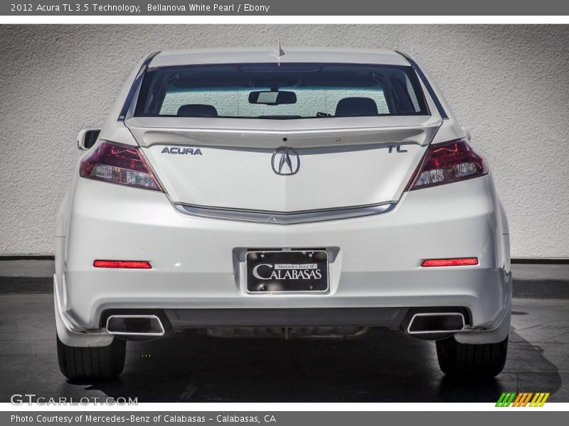 Bellanova White Pearl / Ebony 2012 Acura TL 3.5 Technology