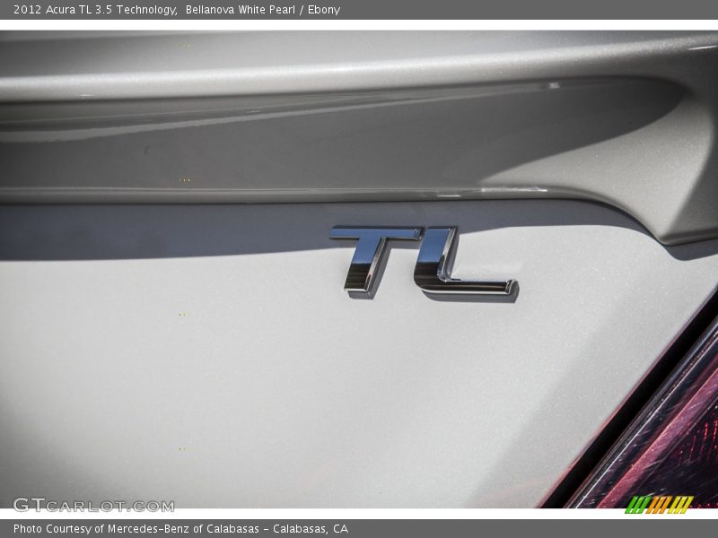 Bellanova White Pearl / Ebony 2012 Acura TL 3.5 Technology