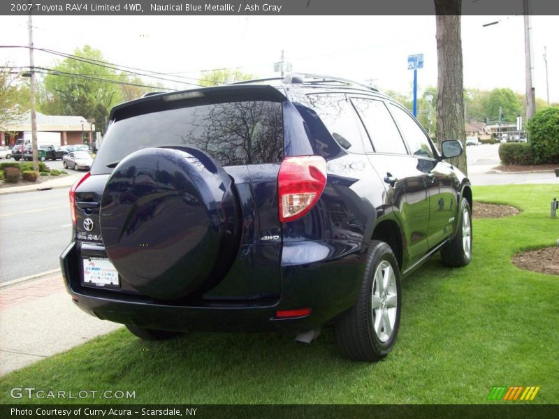 Nautical Blue Metallic / Ash Gray 2007 Toyota RAV4 Limited 4WD