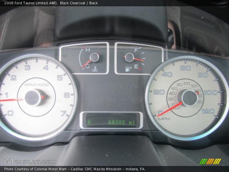 Black Clearcoat / Black 2008 Ford Taurus Limited AWD