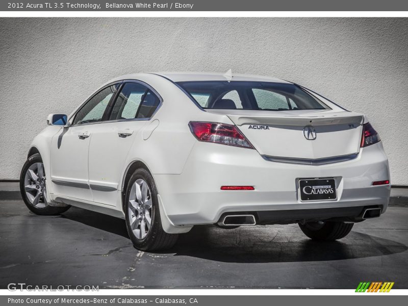Bellanova White Pearl / Ebony 2012 Acura TL 3.5 Technology