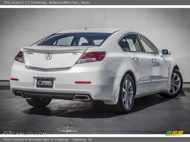 Bellanova White Pearl / Ebony 2012 Acura TL 3.5 Technology