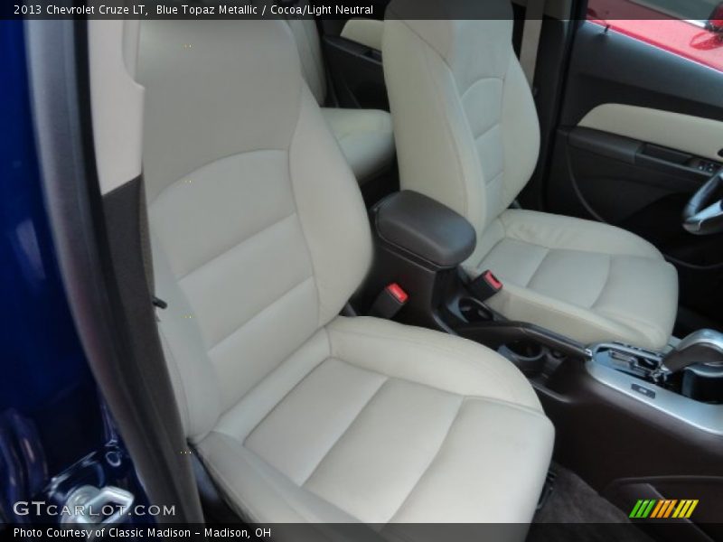 Blue Topaz Metallic / Cocoa/Light Neutral 2013 Chevrolet Cruze LT