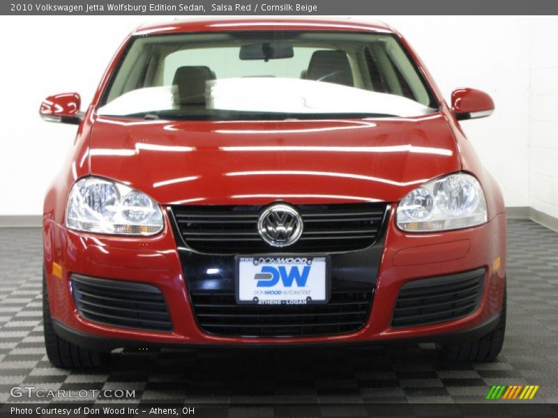 Salsa Red / Cornsilk Beige 2010 Volkswagen Jetta Wolfsburg Edition Sedan