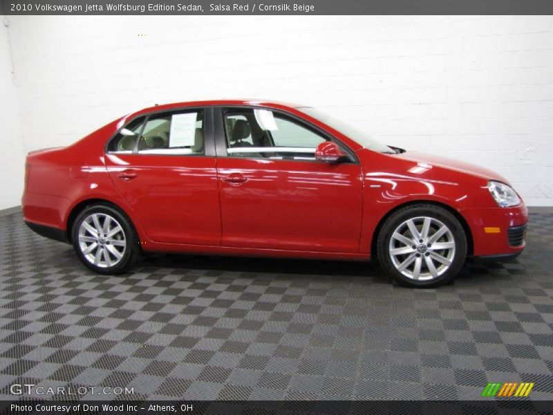 Salsa Red / Cornsilk Beige 2010 Volkswagen Jetta Wolfsburg Edition Sedan