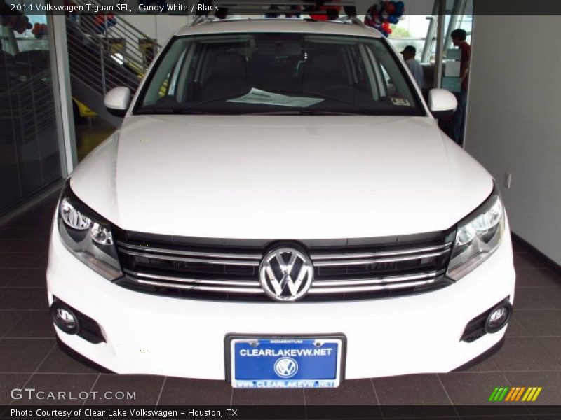 Candy White / Black 2014 Volkswagen Tiguan SEL